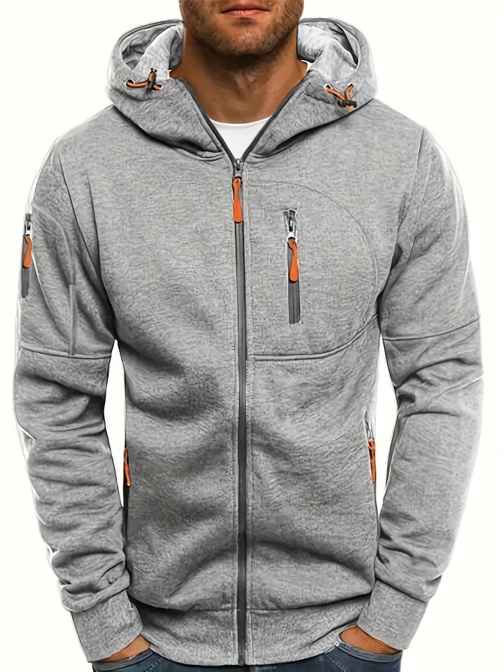 Fudus Sport-Kapuzenpullover mit Zipper