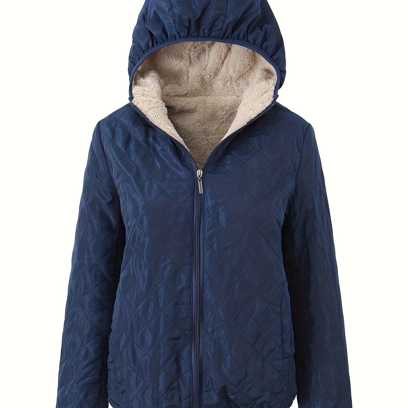 Krohn-e | Steppjacke mit Kapuze und Reißverschluss