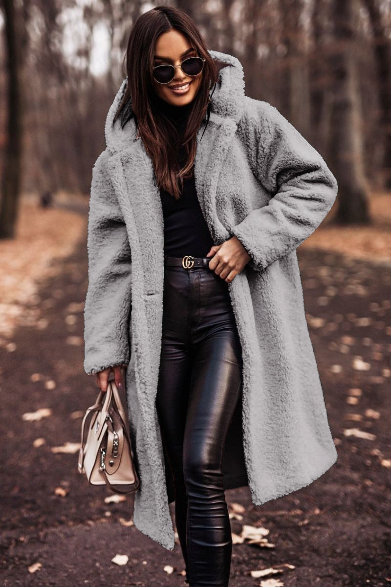 Krohn-e | Damen Wintermantel Teddy