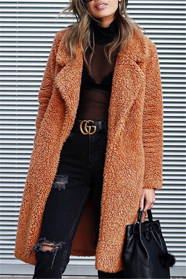 Krohn-e | Von Wärme Faux Fur Longline Mantel