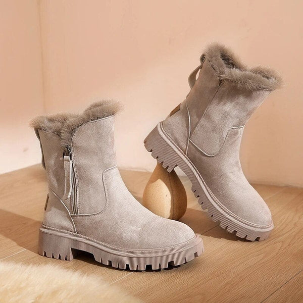 Krohn-e | Warme Fleecestiefel mit Baumwollfutter