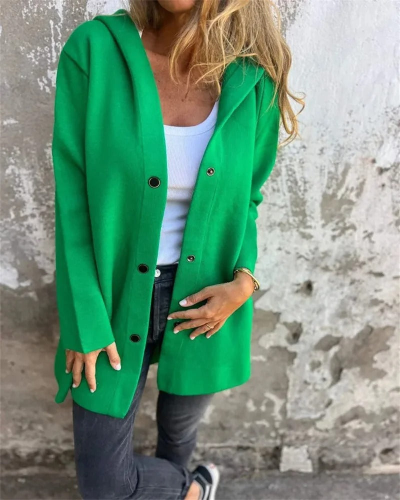 Krohn-e | Bequemer Kapuzenpullover Cardigan