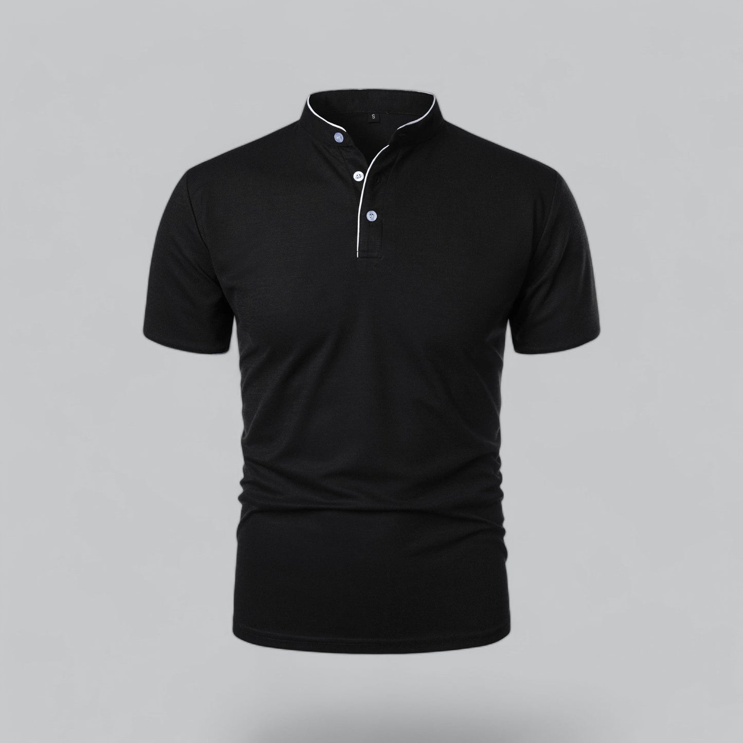 Fionn | Herren Poloshirt mit Stehkragen Kurzarm