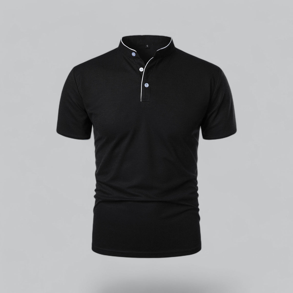 Fionn | Herren Poloshirt mit Stehkragen Kurzarm