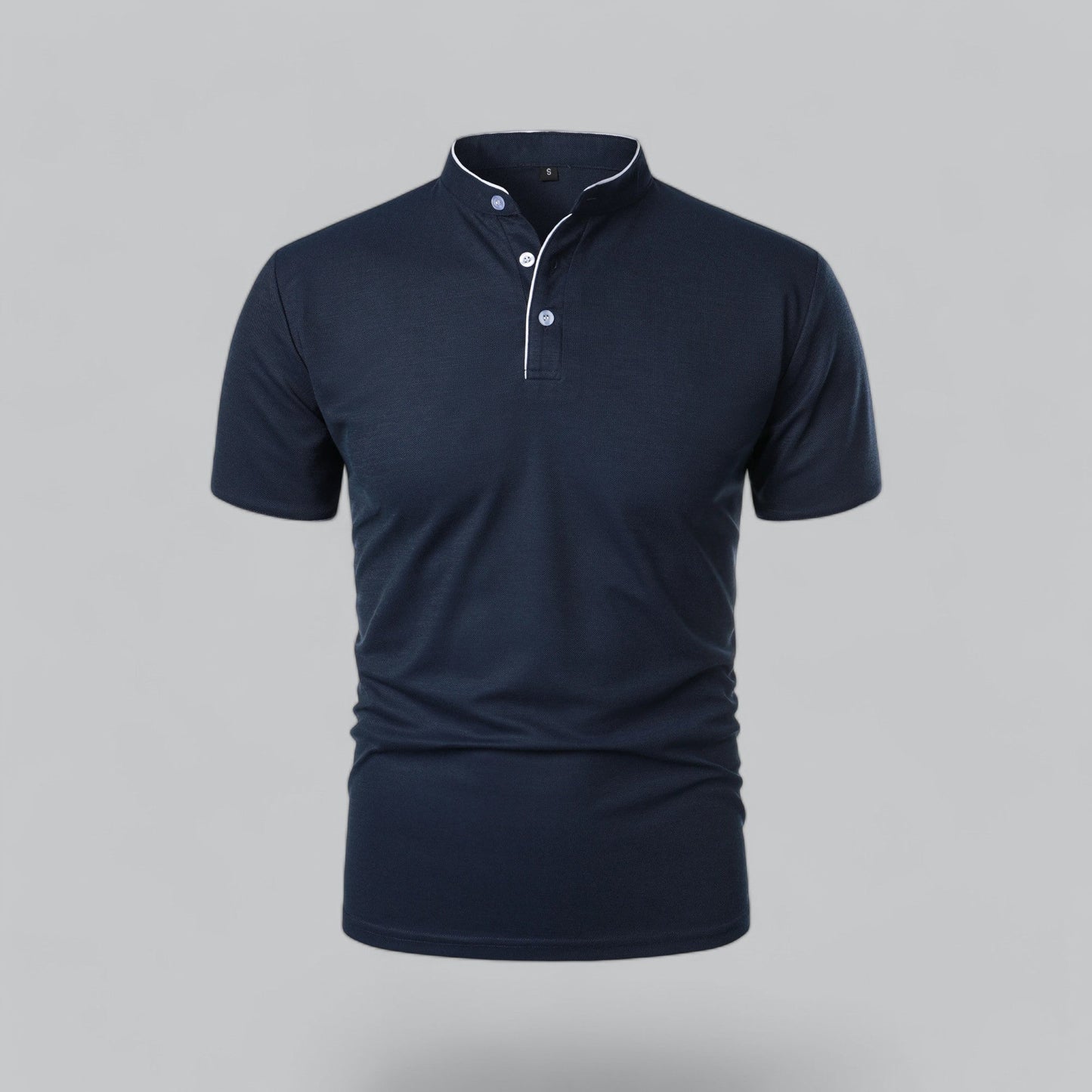 Fionn | Herren Poloshirt mit Stehkragen Kurzarm