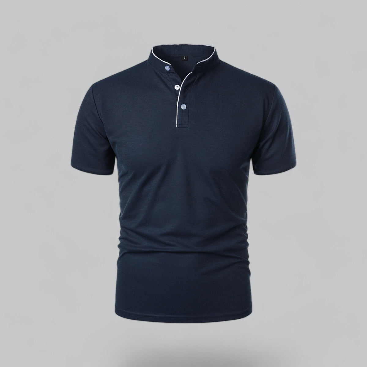 Fionn | Herren Poloshirt mit Stehkragen Kurzarm