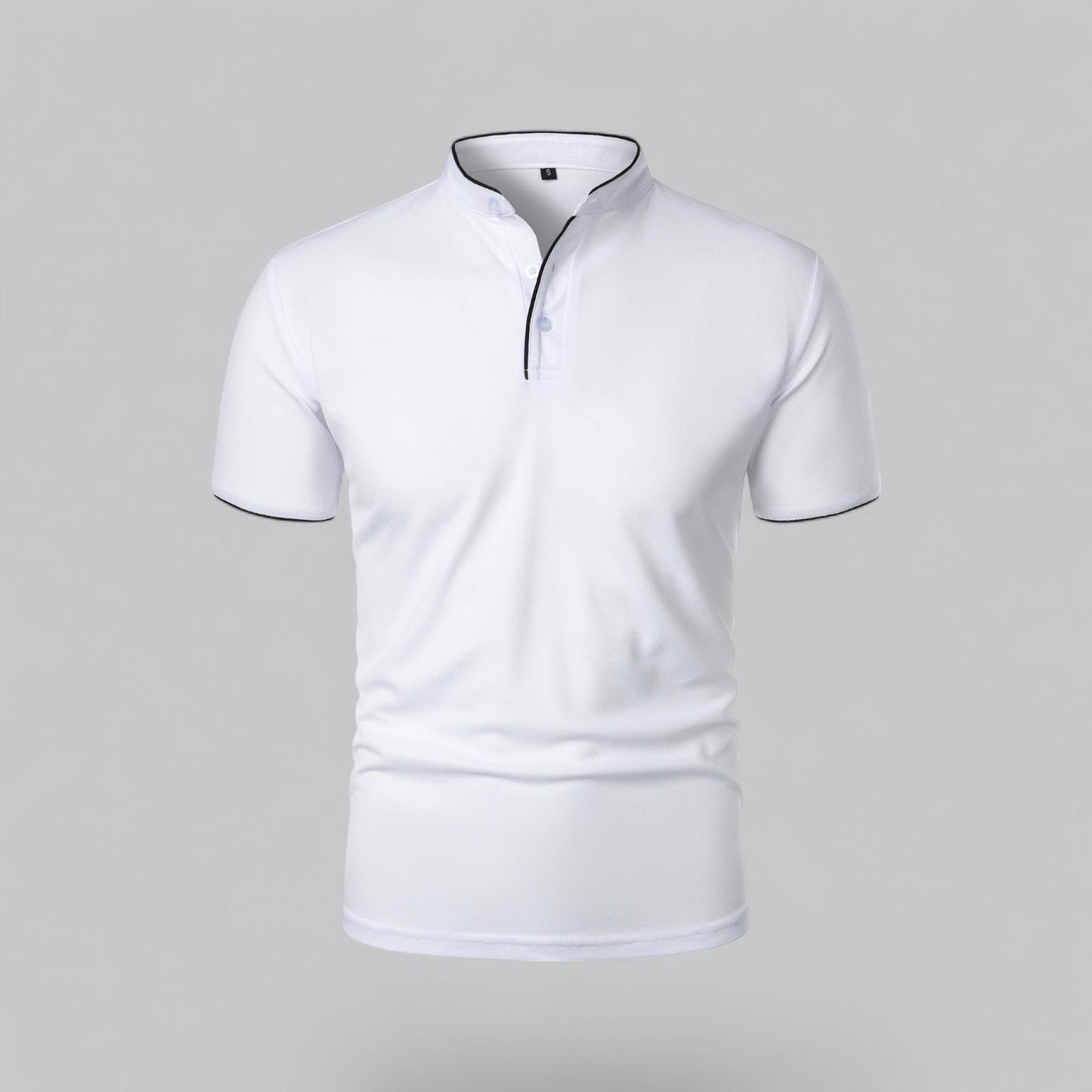 Fionn | Herren Poloshirt mit Stehkragen Kurzarm