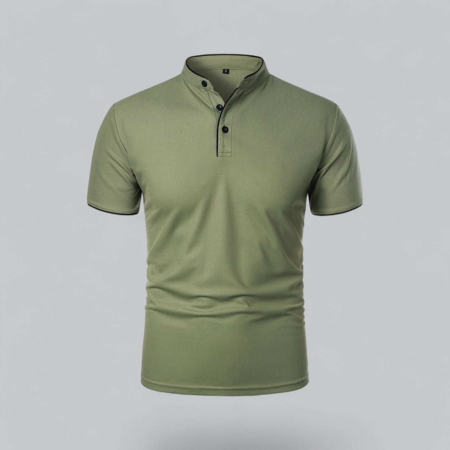 Fionn | Herren Poloshirt mit Stehkragen Kurzarm