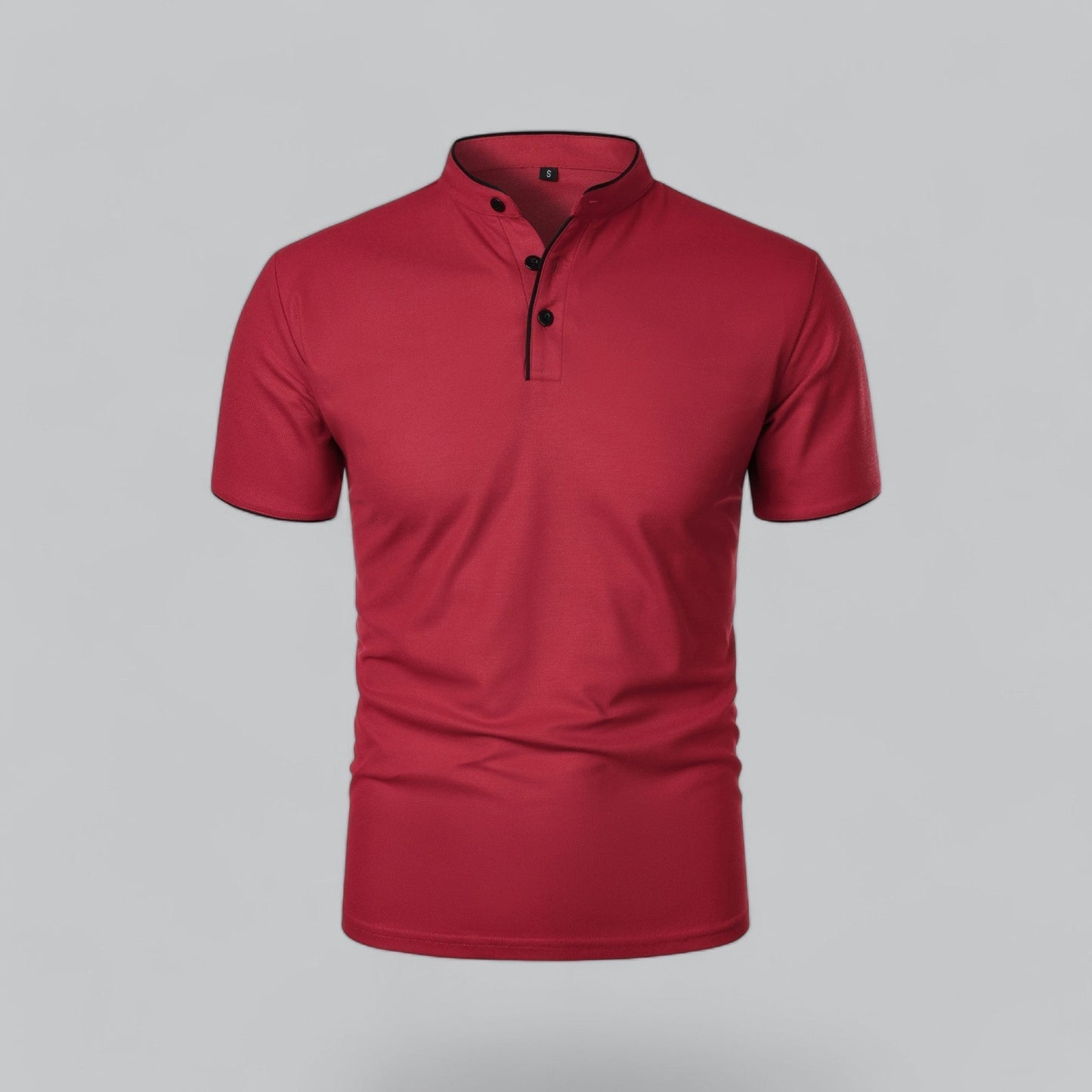 Fionn | Herren Poloshirt mit Stehkragen Kurzarm