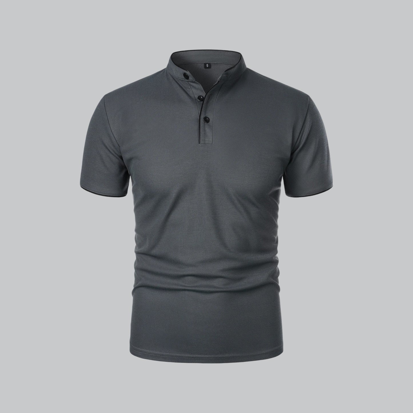 Fionn | Herren Poloshirt mit Stehkragen Kurzarm