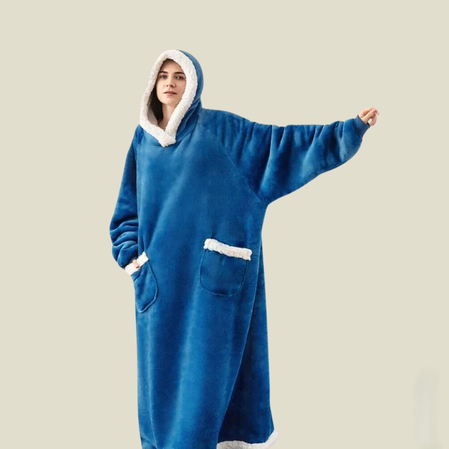 Kuschelige Kapuzendecke für Damen und Herren – Ray