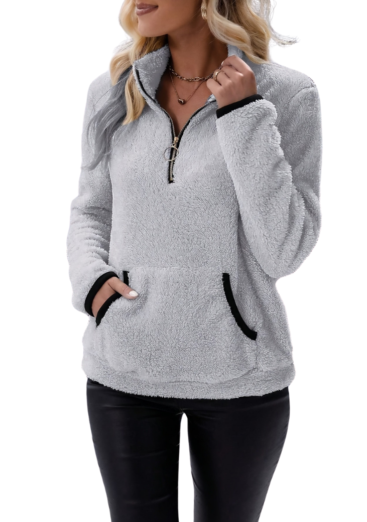 Stylischer Fleece-Pullover für den Winter – Bertha