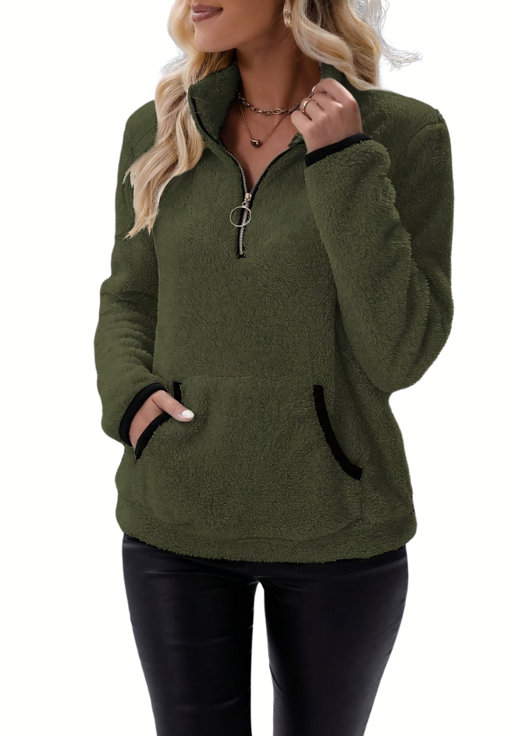 Stylischer Fleece-Pullover für den Winter – Bertha