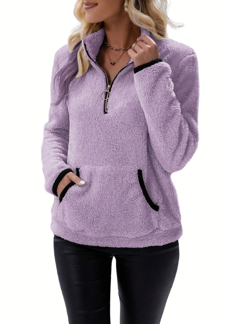 Stylischer Fleece-Pullover für den Winter – Bertha
