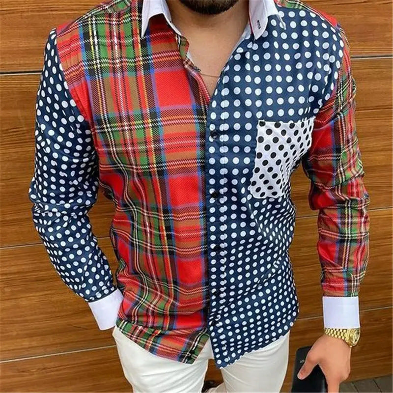 Floriano | Herren Langarm Hemd mit Blumenmuster