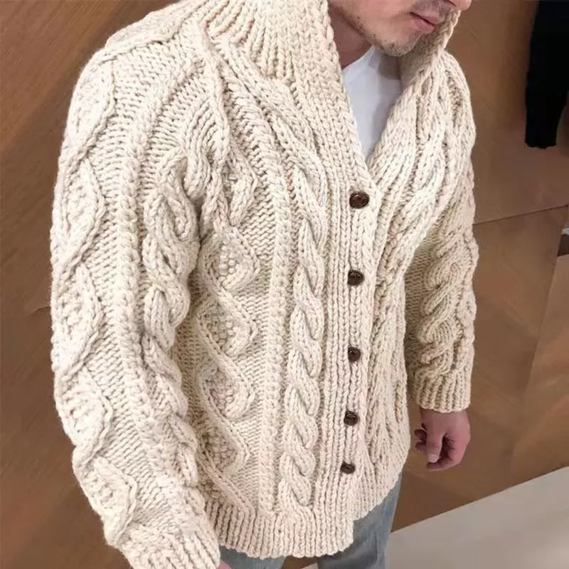 Herren-Strickjacke Grayson: Stilvoller Stehkragen