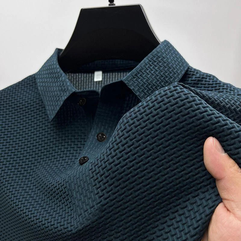 Kai | Herren Poloshirt Kurzarm Waffelstruktur Casual Klassisch