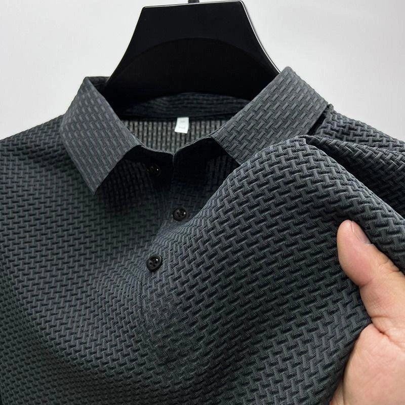 Kai | Herren Poloshirt Kurzarm Waffelstruktur Casual Klassisch