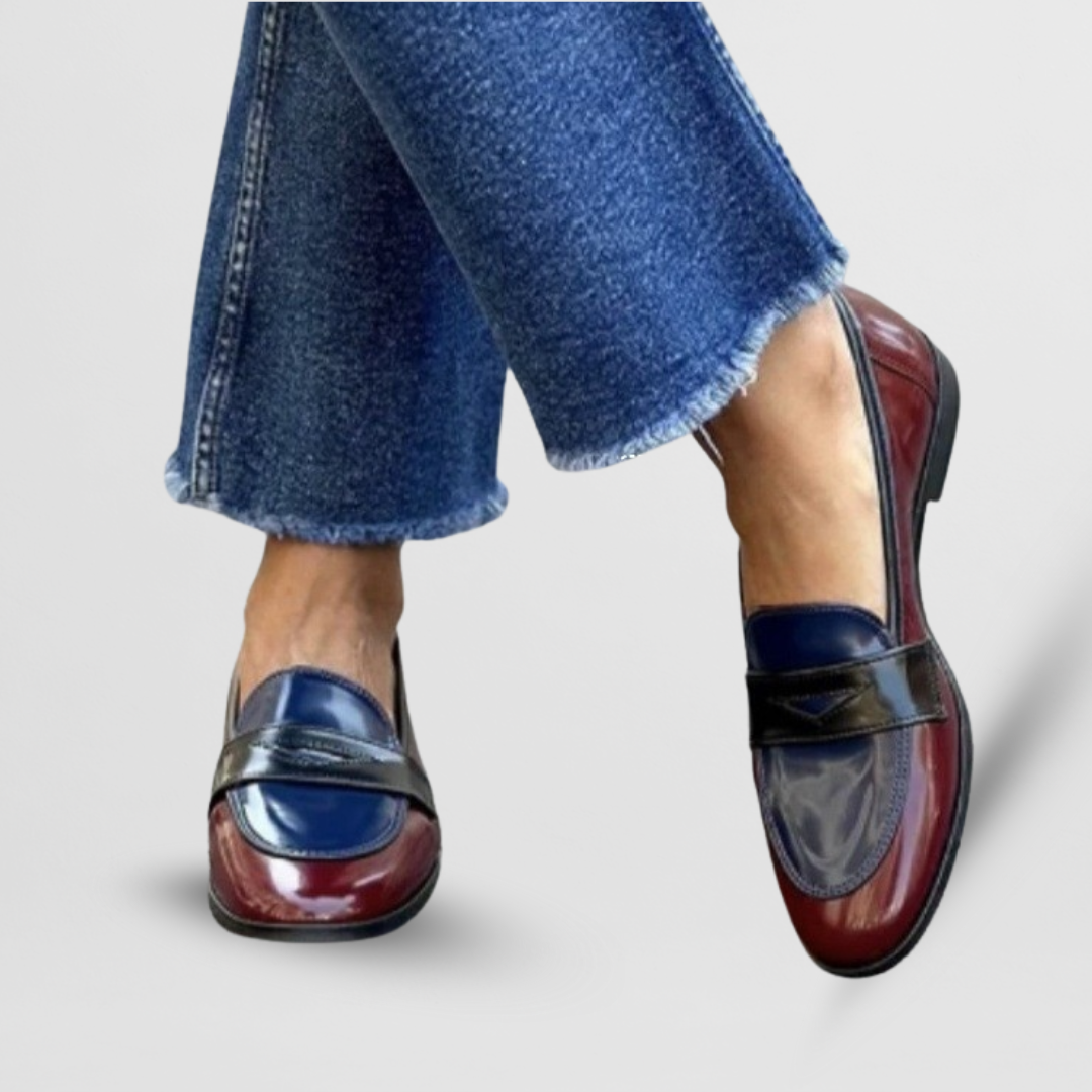KROHN-E Damen Casual Loafer Slip-On Design Vielseitig Halbschuhe