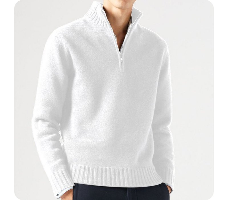 Männer-Pullover aus warmer Rippstrickqualität
