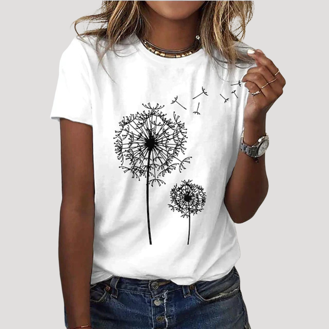 Frida | Damen Pusteblume Print T-Shirt