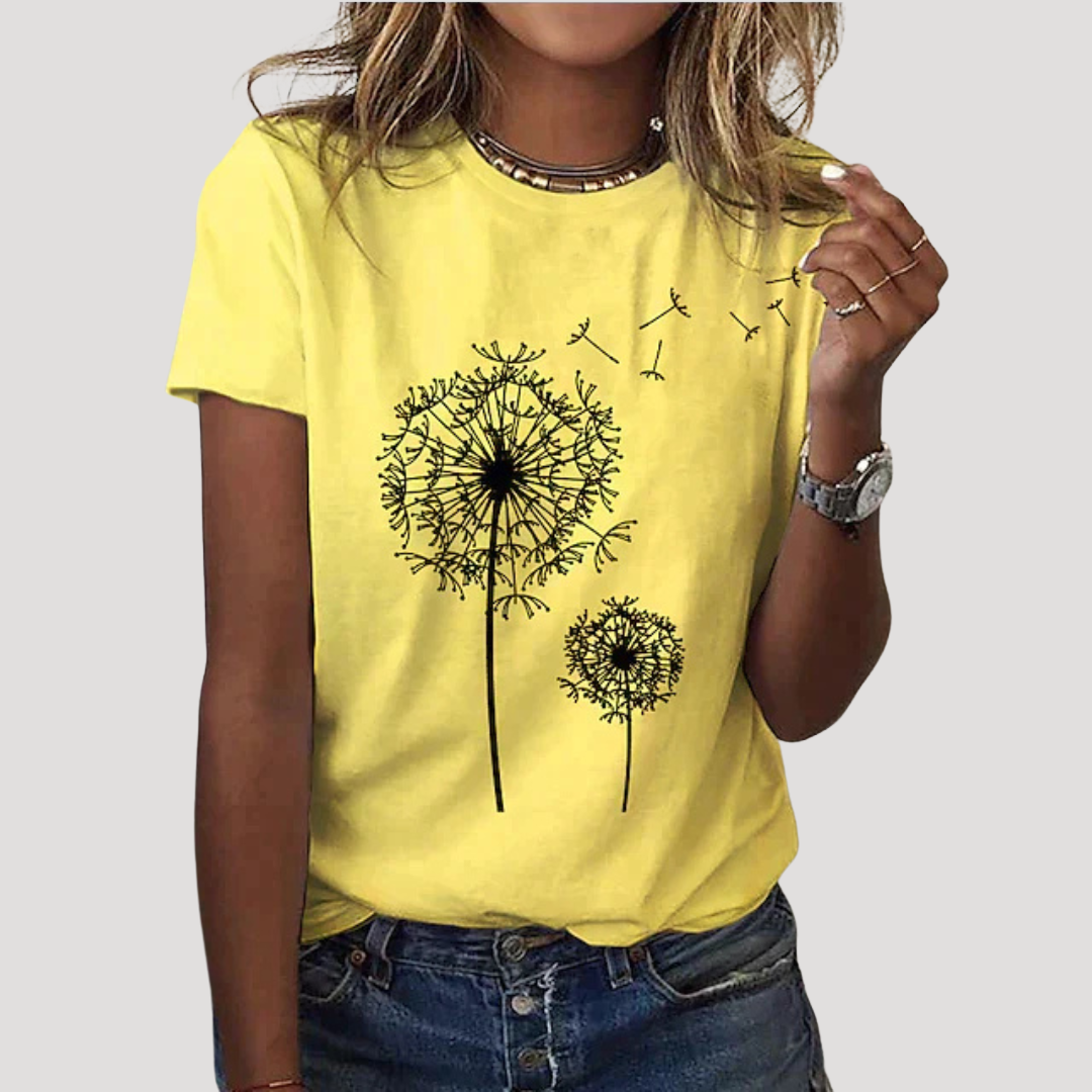 Frida | Damen Pusteblume Print T-Shirt