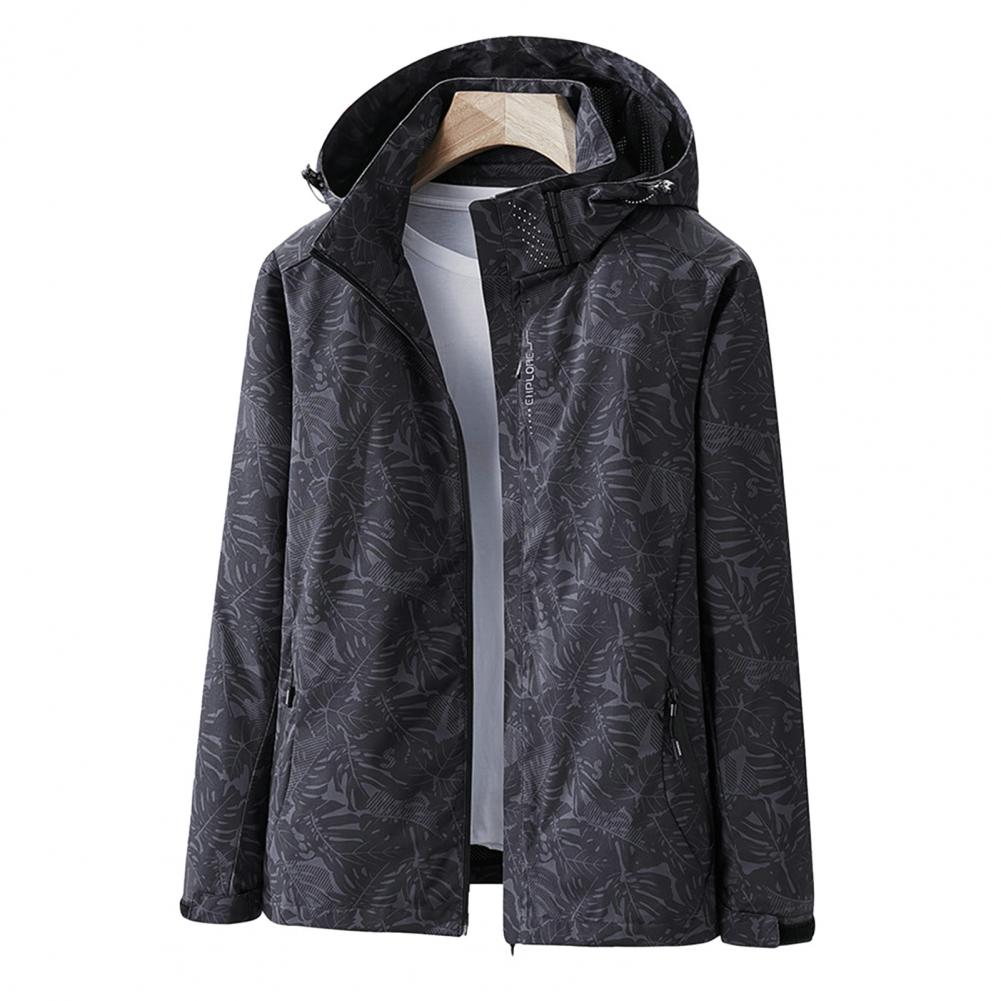 Krohn-e | wasserdichte Outdoor-Jacke – Leicht mit Kapuze & Blumenmuster