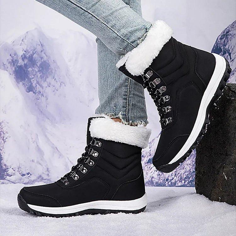 KROHN-E Damen Winter-Stiefel Gefüttert Wasserdicht Wärmeisoliert