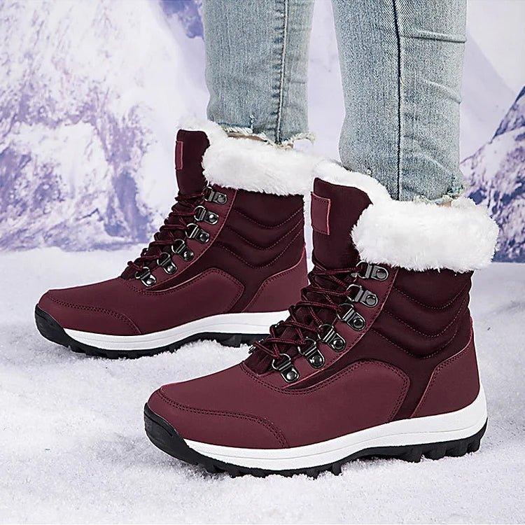 KROHN-E Damen Winter-Stiefel Gefüttert Wasserdicht Wärmeisoliert