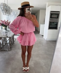 Jona One-Shoulder Muslin Jumpsuit