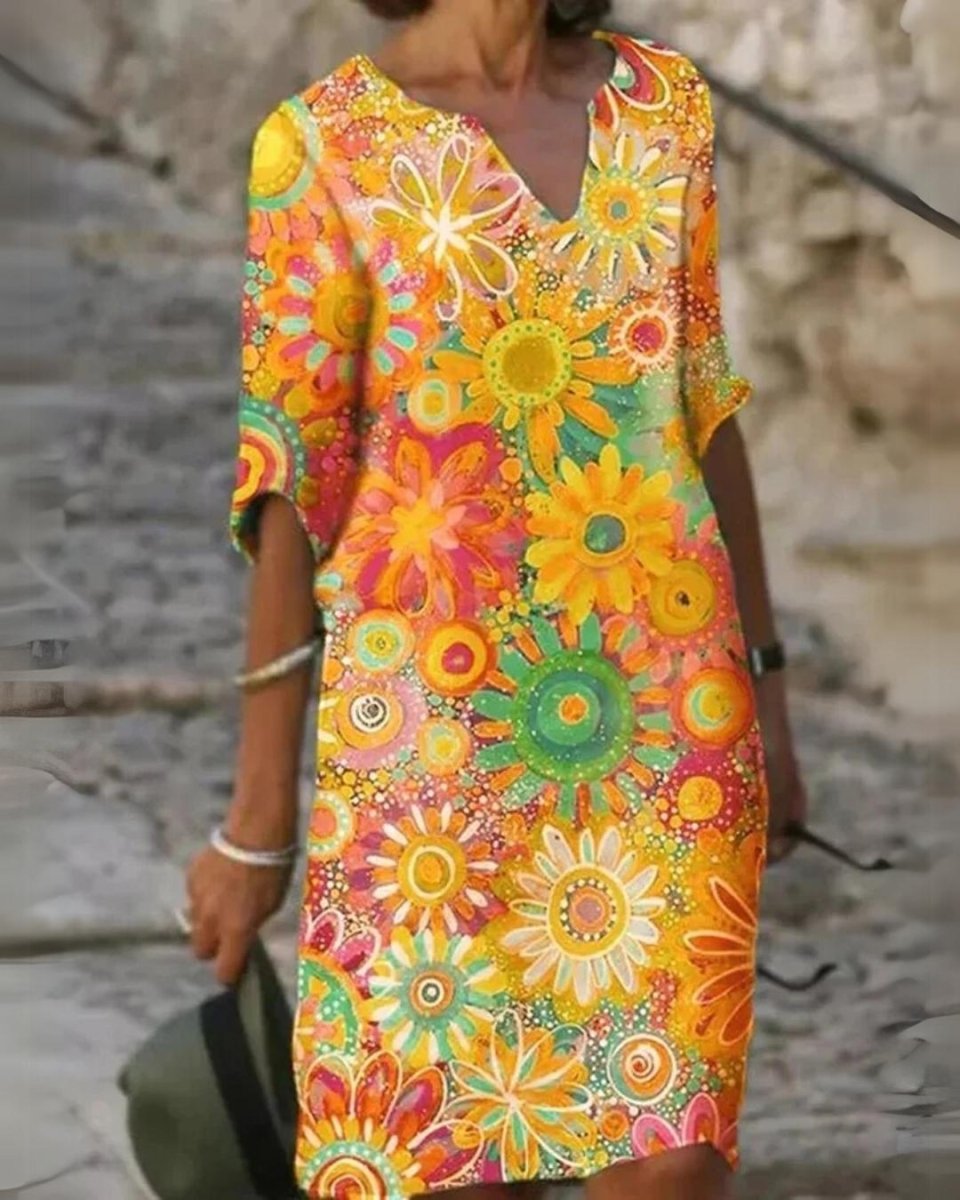 Giselle Damen Blumenkleid