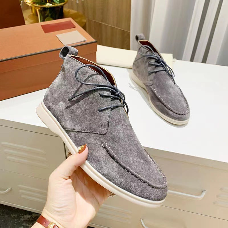 Krohn-e | Schnürflache Kurzstiefel