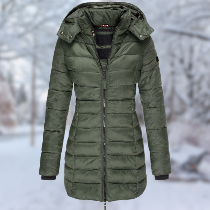 Krohn-e | Stilvolle Halblange Winterjacke Für Damen