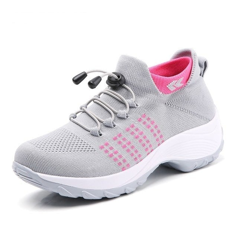 KROHN-E Damen Komfort-Sneaker Stützende Sohle Atmungsaktiv Gesundheitsschuh