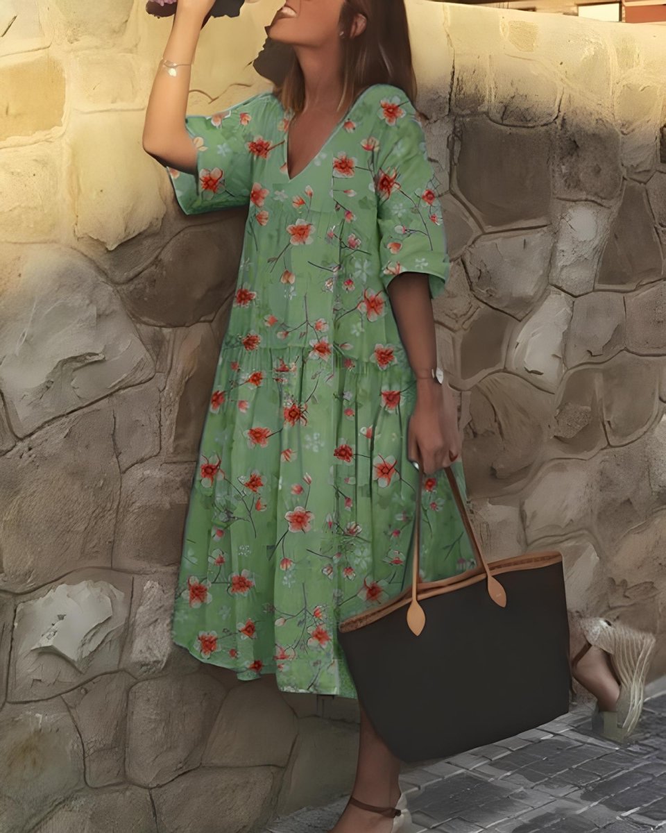 Griselde Maxikleid: Sommerliches Boho-Chic Kleid