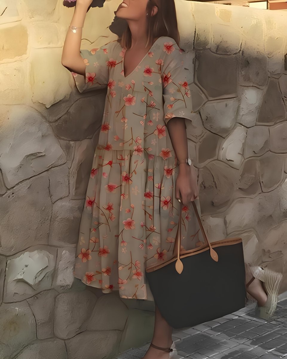 Griselde Maxikleid: Sommerliches Boho-Chic Kleid