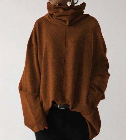 Leilani Damenpullover mit Kapuze und Rollkragen