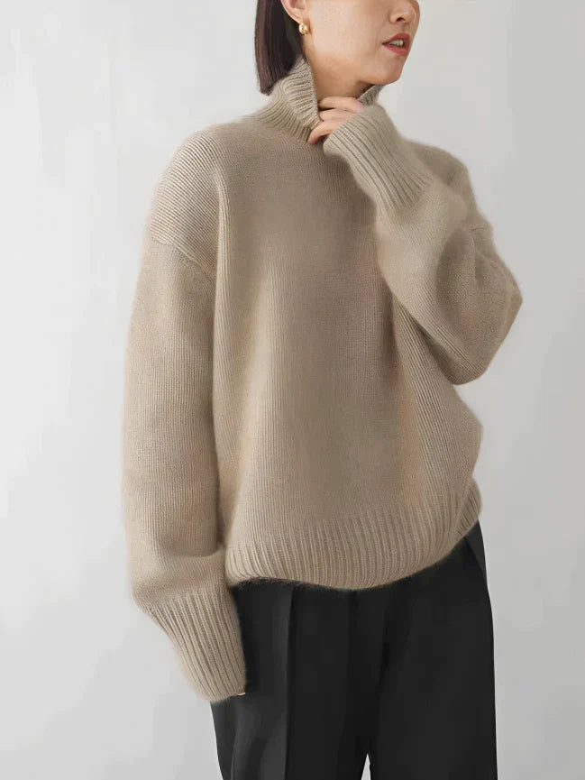 Sophie: Eleganter Rollkragenpullover für den Frühling