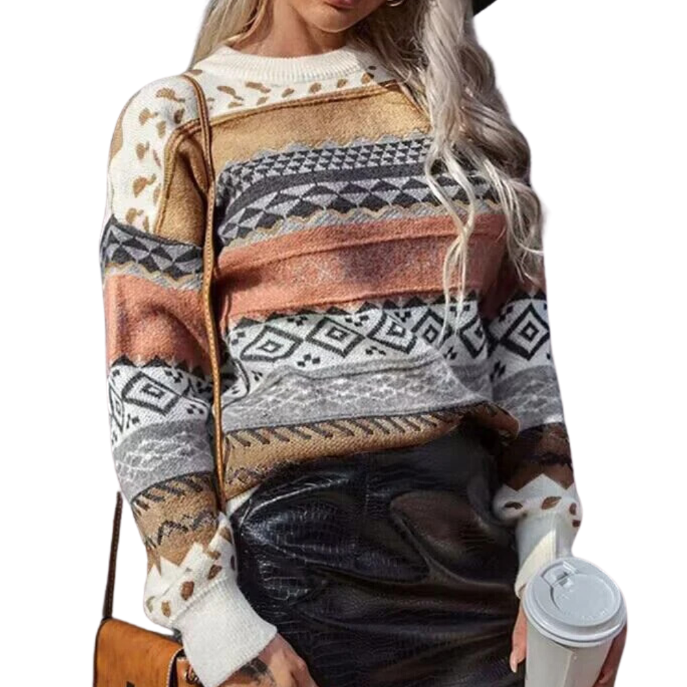 Retro-Streifenpullover für Damen – zeitlose Eleganz für Ihren Kleiderschrank