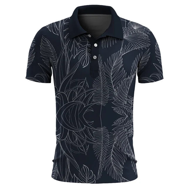 Hawainisches Herren-Sommer-Polohemd im klassischen Stil - Dante