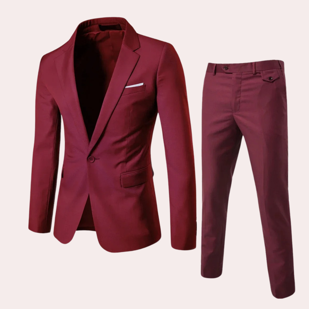 Elegantes Herren Anzug-Set (2-teilig): Blazer und Hose