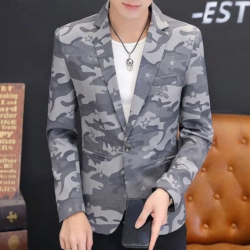 Warner Herren Jacke, Casual, Camouflage