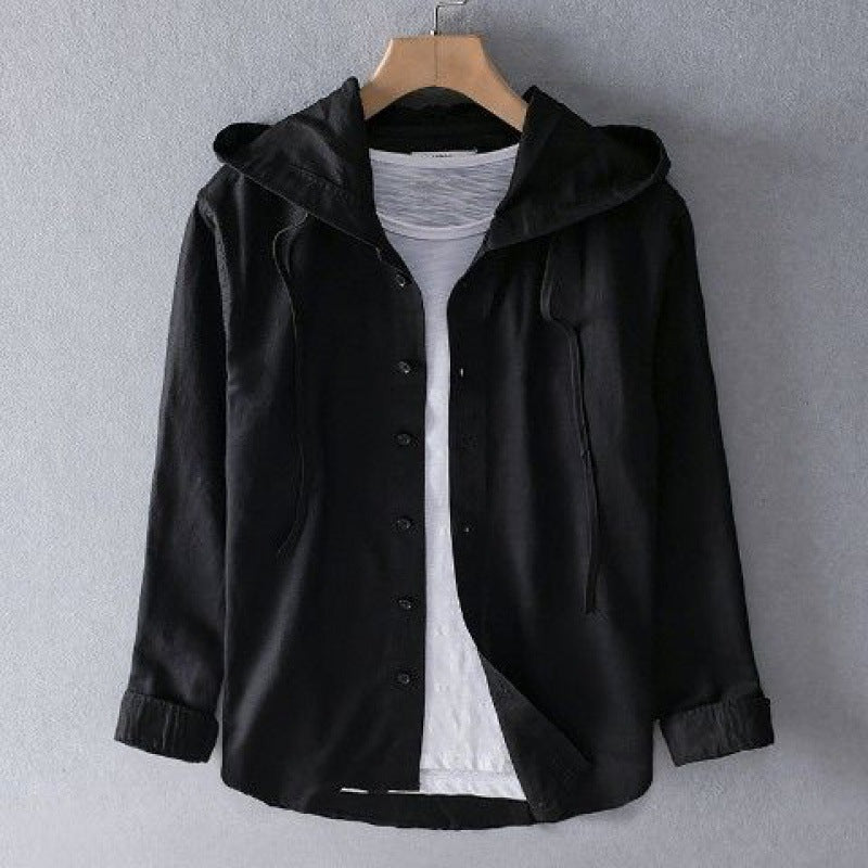 Sommerhemd mit Kapuze für Herren, lässig-schick – Wieland