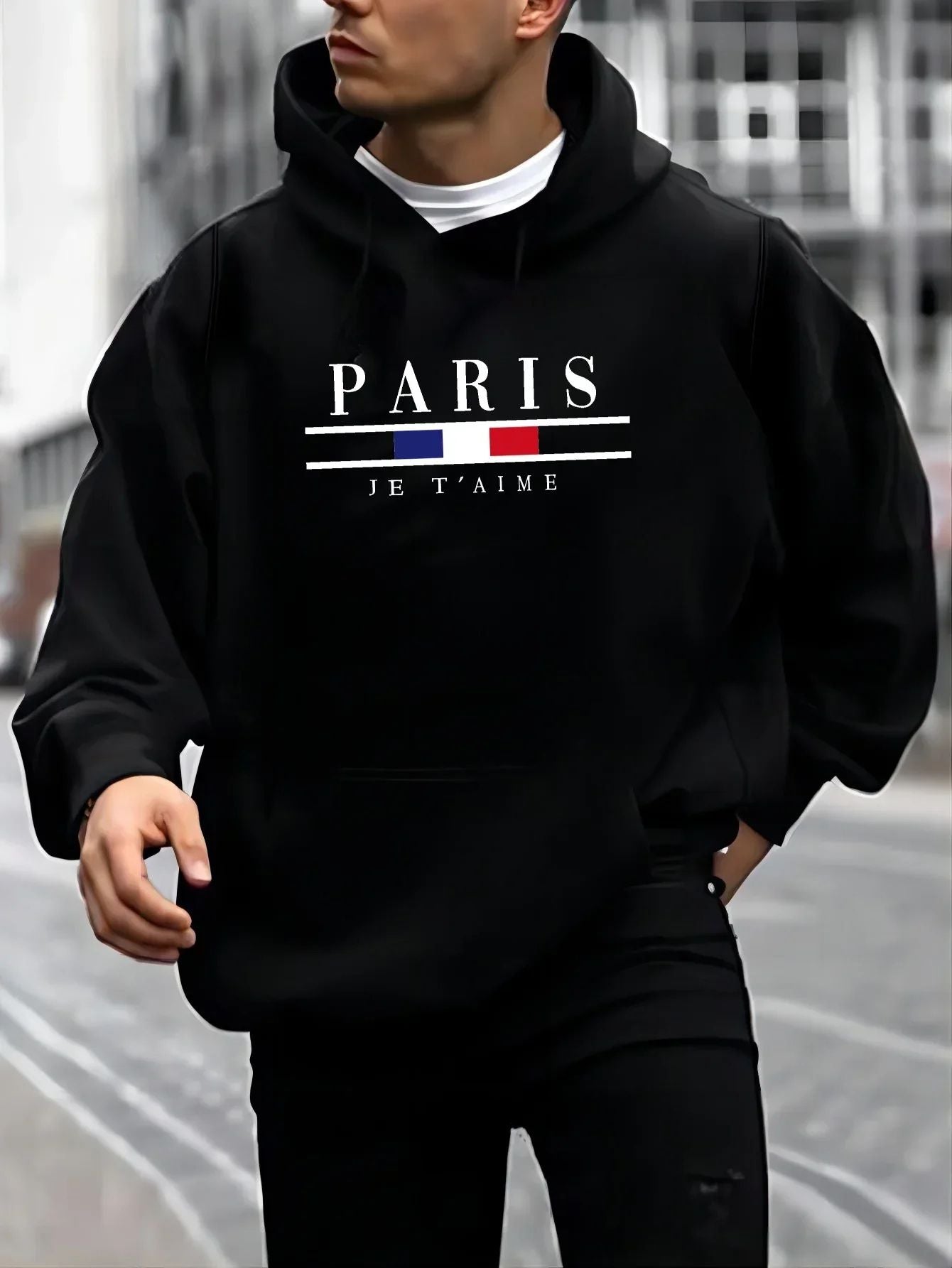 Orkan Herren Fleece-Kapuzenpullover aus Paris