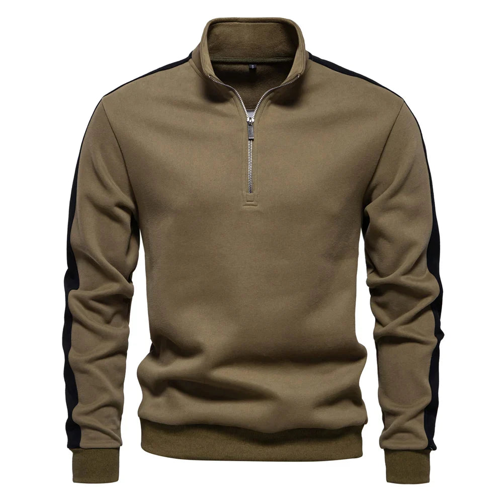 Herren-Pullover mit 1/4-Reißverschluss - Eugen