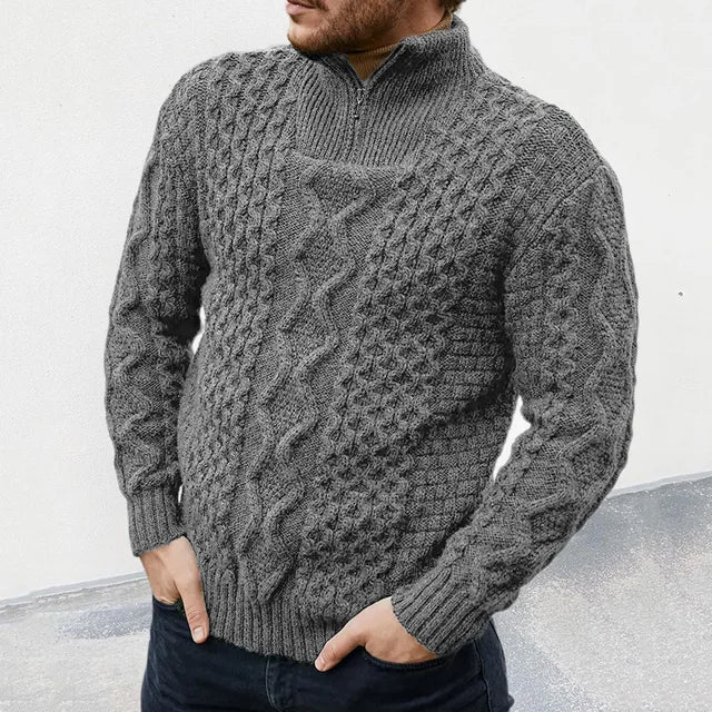 Entspannter Rollkragenpullover für Herren – Aaron