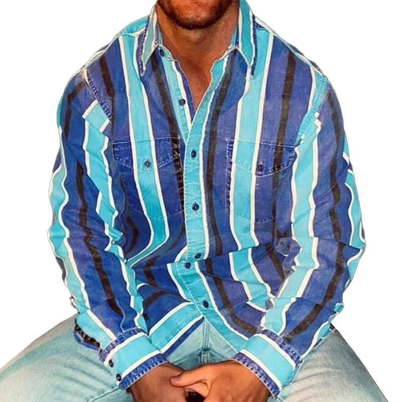 Cosimo Herren Sommerhemd im Vintage-Stil