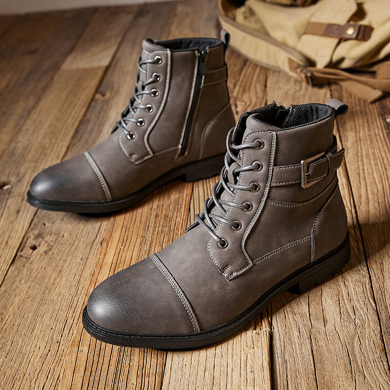 Kurt: Herren-Lederstiefel aus echtem Leder