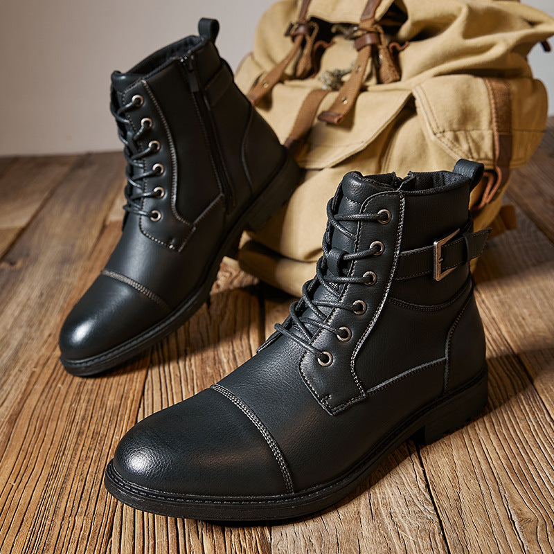 Kurt: Herren-Lederstiefel aus echtem Leder