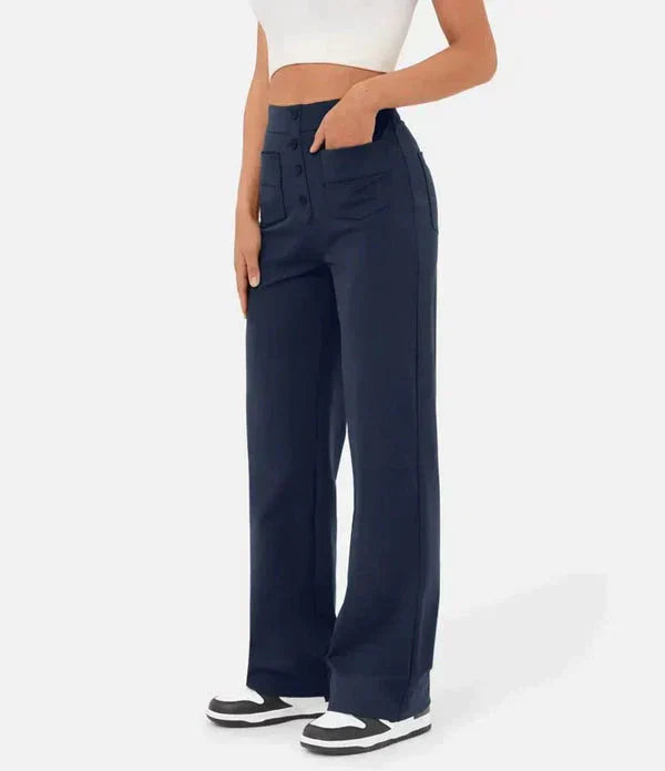 Alma Damenhose mit Knöpfen